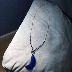 Long Blue Necklace